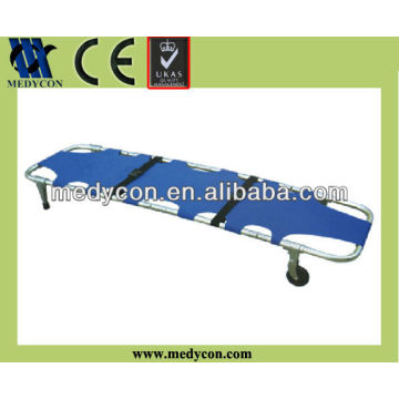 BDST101-B Aluminum alloy foldaway stretcher with wheel(four parts)